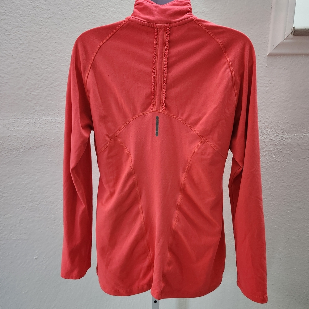 Champion Women's Bright Hot Pink Long Sleeve Quarter-Zip Top Small - Picture 2 of 3